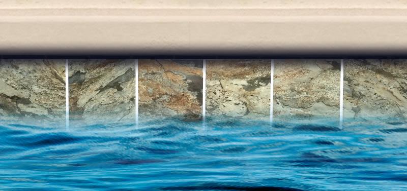 Pool Builders Waterline Tile: Garden Moss