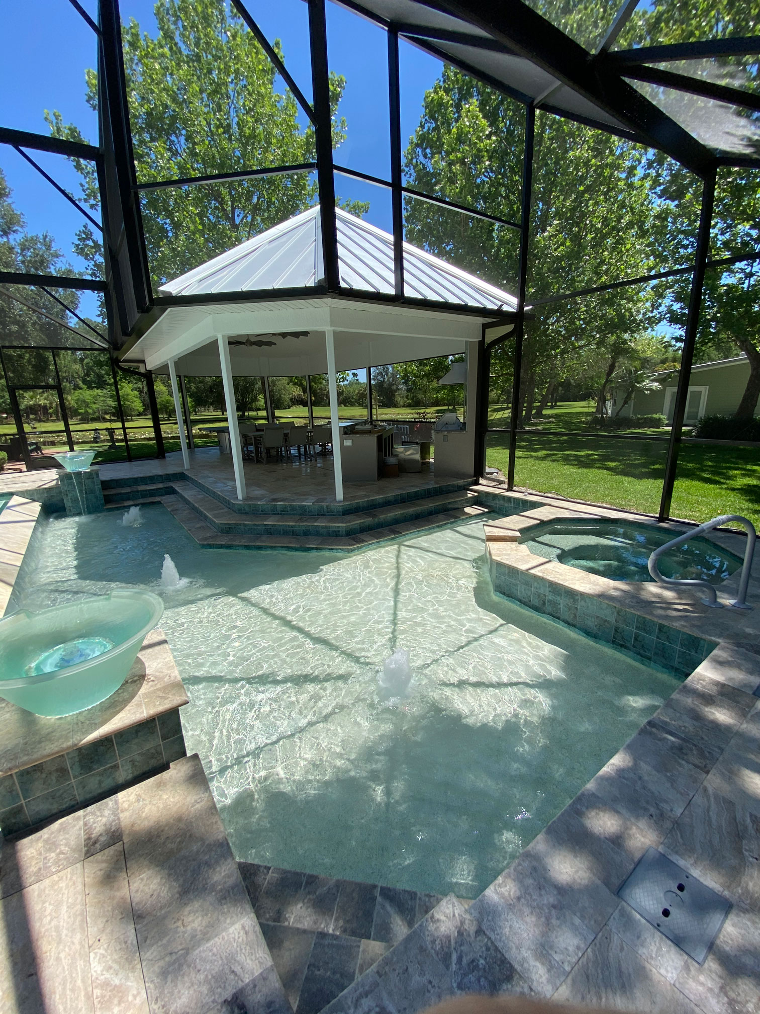 resort style pool